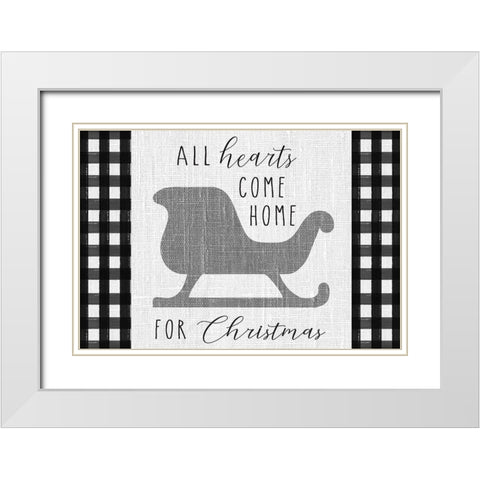 Winter Wonder landscape III White Modern Wood Framed Art Print with Double Matting by Hartworks