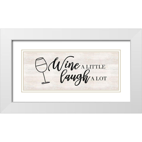 Wine Humor panel II-Wine a Little White Modern Wood Framed Art Print with Double Matting by Reed, Tara