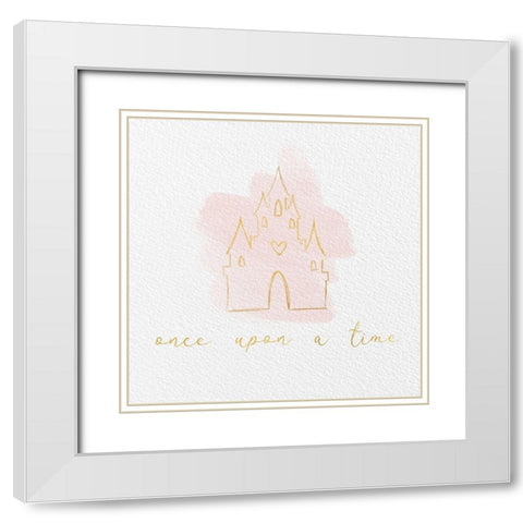 Fairy Tale Trio II White Modern Wood Framed Art Print with Double Matting by Hartworks