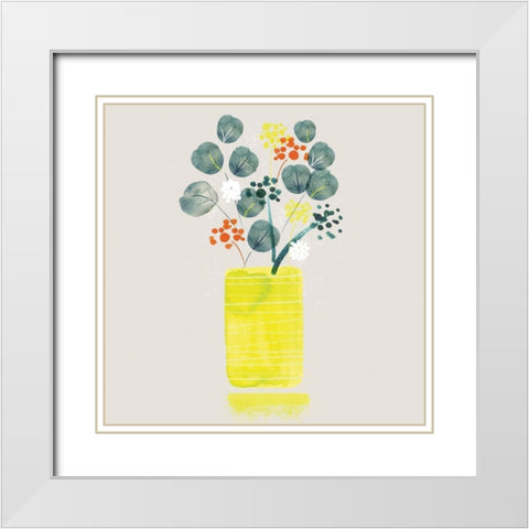 Contemporary Vase II White Modern Wood Framed Art Print with Double Matting by Northern Lights