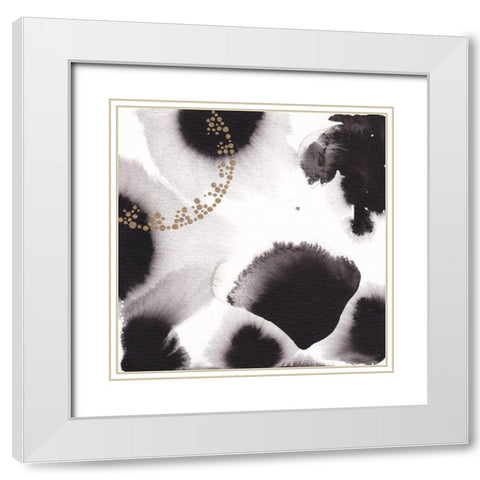 Migration III White Modern Wood Framed Art Print with Double Matting by Bijou, Andrea