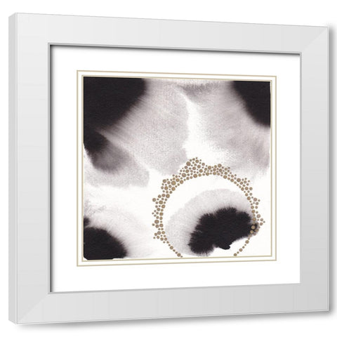 Migration IV White Modern Wood Framed Art Print with Double Matting by Bijou, Andrea