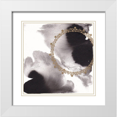 Migration VII White Modern Wood Framed Art Print with Double Matting by Bijou, Andrea