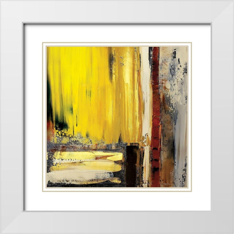Modern Abstract I White Modern Wood Framed Art Print with Double Matting by Cusson, Marie Elaine