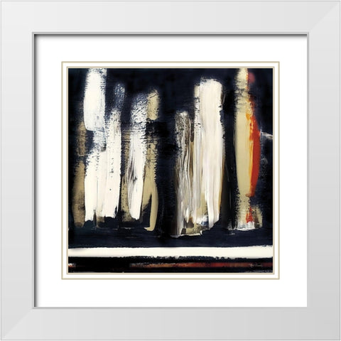 Modern Abstract III White Modern Wood Framed Art Print with Double Matting by Cusson, Marie Elaine