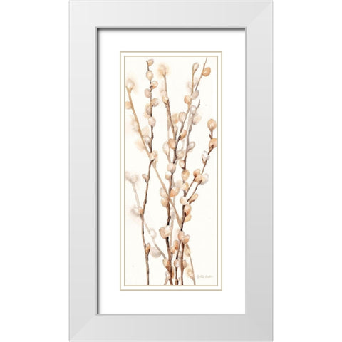 Fall Botanical Panel II White Modern Wood Framed Art Print with Double Matting by Coulter, Cynthia