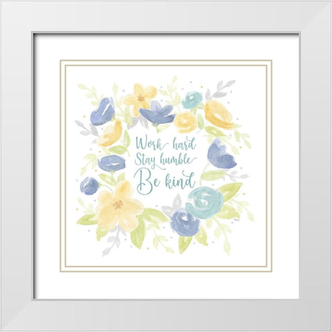 Kellys Garden II-Be Humble White Modern Wood Framed Art Print with Double Matting by Reed, Tara