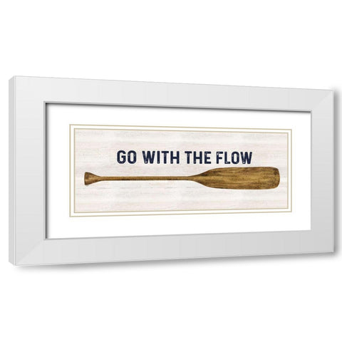 Less Talk More Fishing panel II-Flow White Modern Wood Framed Art Print with Double Matting by Reed, Tara