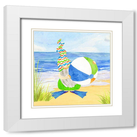 Gnomes of Summer I White Modern Wood Framed Art Print with Double Matting by Reed, Tara