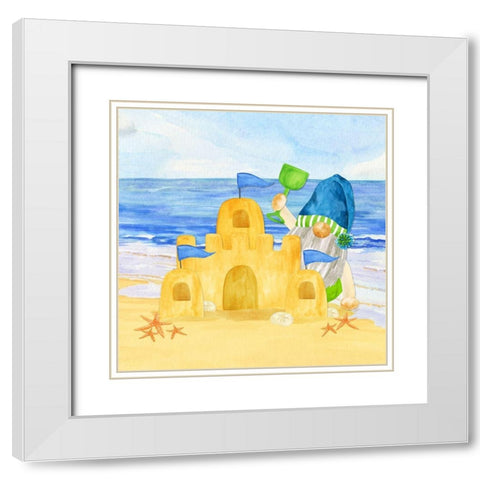 Gnomes of Summer II White Modern Wood Framed Art Print with Double Matting by Reed, Tara