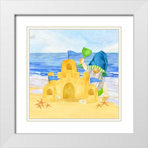 Gnomes of Summer II White Modern Wood Framed Art Print with Double Matting by Reed, Tara