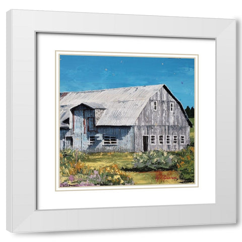 Portrait of a Barn White Modern Wood Framed Art Print with Double Matting by Cusson, Marie Elaine