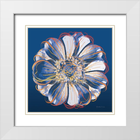 Flower Pop Pastel I White Modern Wood Framed Art Print with Double Matting by Cusson, Marie Elaine