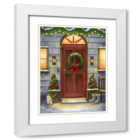 Cheery Threshold I White Modern Wood Framed Art Print with Double Matting by Wilson, Kelsey