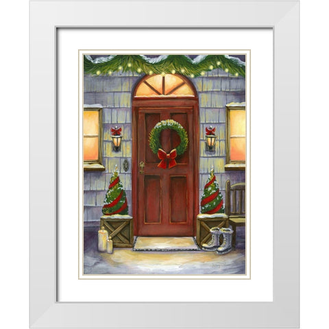 Cheery Threshold I White Modern Wood Framed Art Print with Double Matting by Wilson, Kelsey