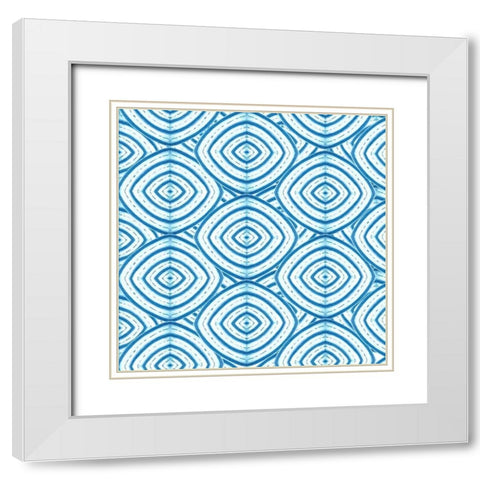 Chinoiserie Abstract I White Modern Wood Framed Art Print with Double Matting by Tre Sorelle Studios
