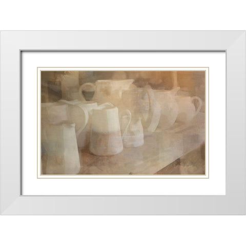 Neutral Vessels White Modern Wood Framed Art Print with Double Matting by Bay, Noah