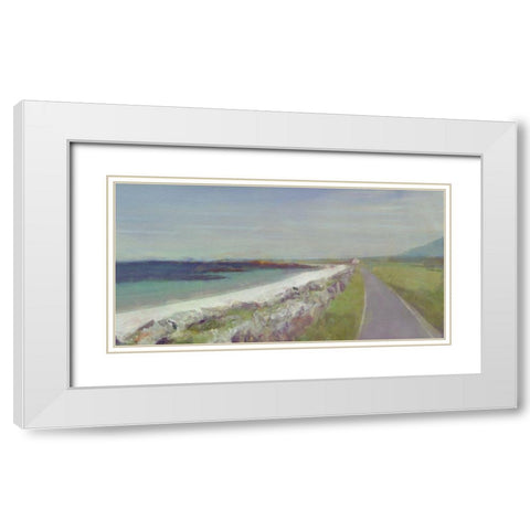 Scottish  Road White Modern Wood Framed Art Print with Double Matting by Bay, Noah