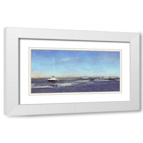 East  Head White Modern Wood Framed Art Print with Double Matting by Bay, Noah