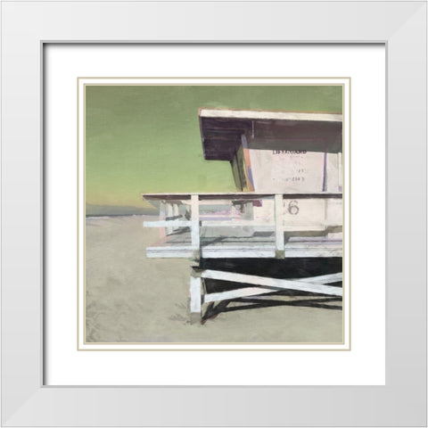 California  Rescue White Modern Wood Framed Art Print with Double Matting by Bay, Noah