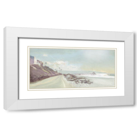 Towards  the Pier White Modern Wood Framed Art Print with Double Matting by Bay, Noah