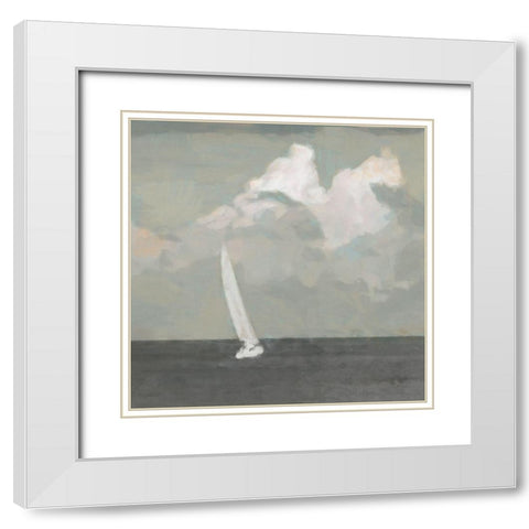 Force White Modern Wood Framed Art Print with Double Matting by Bay, Noah