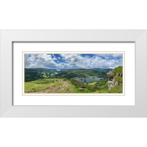 From  the Top White Modern Wood Framed Art Print with Double Matting by Bay, Noah