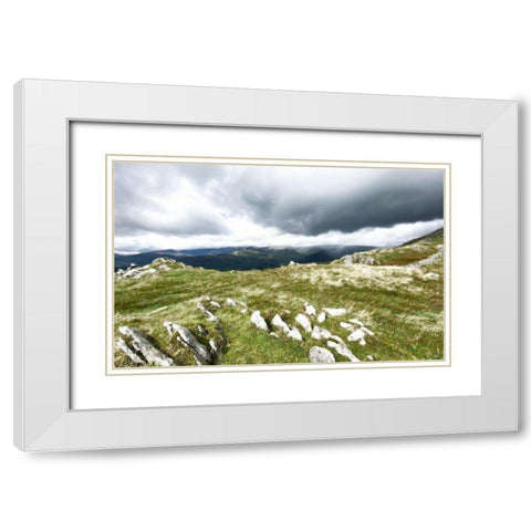 Mountain  Majesty White Modern Wood Framed Art Print with Double Matting by Bay, Noah