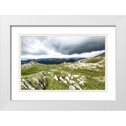 Mountain  Majesty White Modern Wood Framed Art Print with Double Matting by Bay, Noah