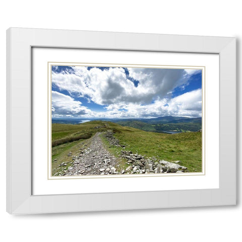 Rocky  Road White Modern Wood Framed Art Print with Double Matting by Bay, Noah