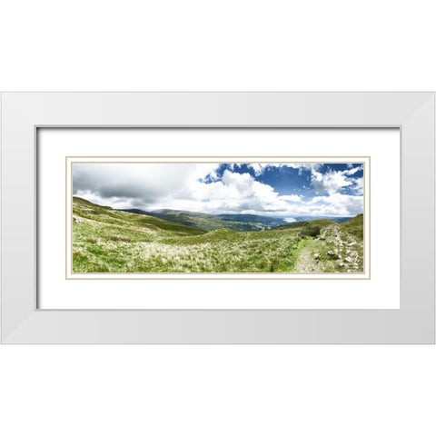 In  the Clouds White Modern Wood Framed Art Print with Double Matting by Bay, Noah