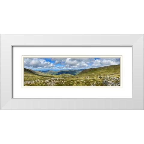 Greenscape White Modern Wood Framed Art Print with Double Matting by Bay, Noah