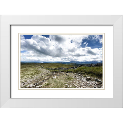 Looking  Out White Modern Wood Framed Art Print with Double Matting by Bay, Noah