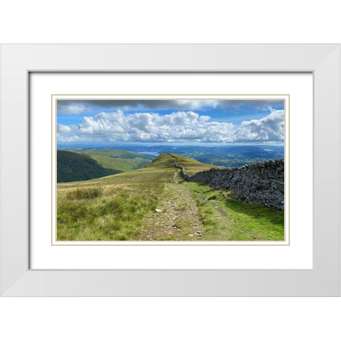 Looking  Ahead White Modern Wood Framed Art Print with Double Matting by Bay, Noah