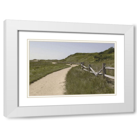 High  Road I White Modern Wood Framed Art Print with Double Matting by Grafitee Studios