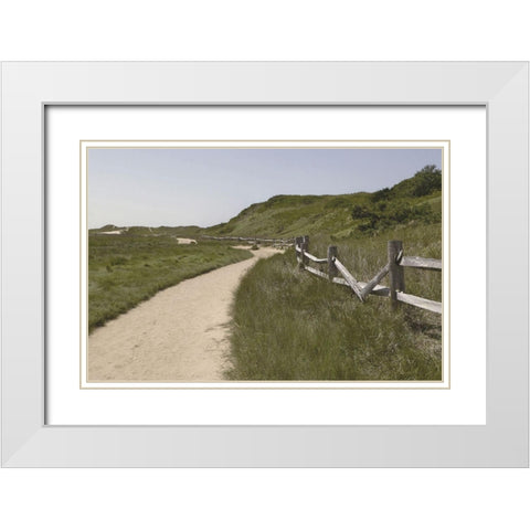 High  Road I White Modern Wood Framed Art Print with Double Matting by Grafitee Studios