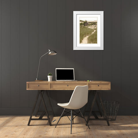 High  Road II White Modern Wood Framed Art Print with Double Matting by Grafitee Studios