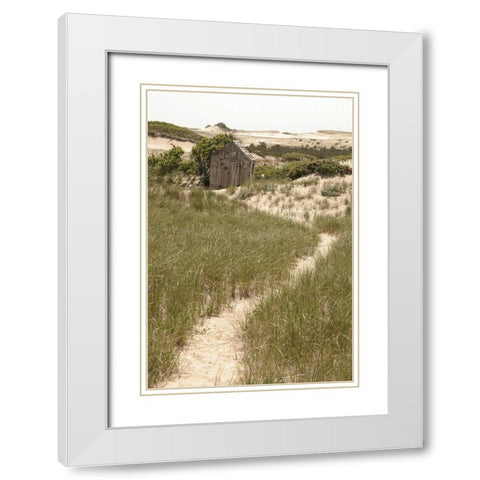 High  Road II White Modern Wood Framed Art Print with Double Matting by Grafitee Studios