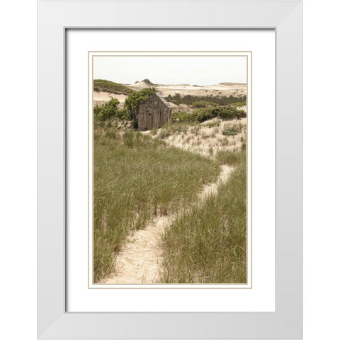 High  Road II White Modern Wood Framed Art Print with Double Matting by Grafitee Studios