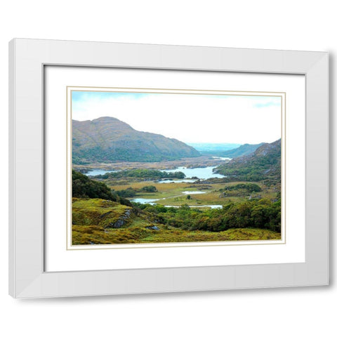 Ladies  View White Modern Wood Framed Art Print with Double Matting by Grafitee Studios