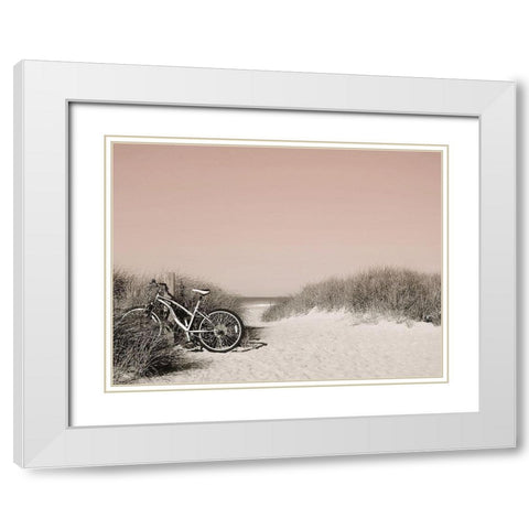 Ride  Paused White Modern Wood Framed Art Print with Double Matting by Grafitee Studios