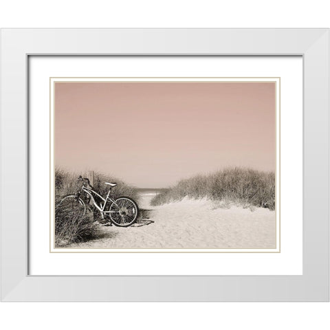 Ride  Paused White Modern Wood Framed Art Print with Double Matting by Grafitee Studios