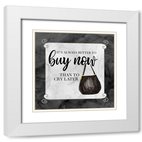 Fashion Humor VIII-Buy Now White Modern Wood Framed Art Print with Double Matting by Reed, Tara