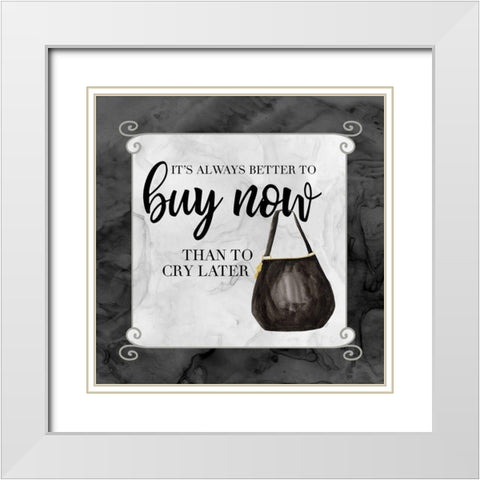 Fashion Humor VIII-Buy Now White Modern Wood Framed Art Print with Double Matting by Reed, Tara