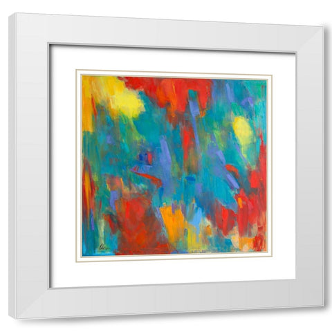Mind Free White Modern Wood Framed Art Print with Double Matting by Fine, Alexi