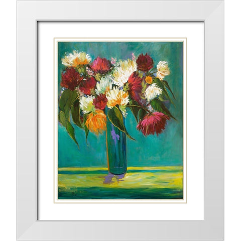 Bountiful Beauties White Modern Wood Framed Art Print with Double Matting by Fine, Alexi