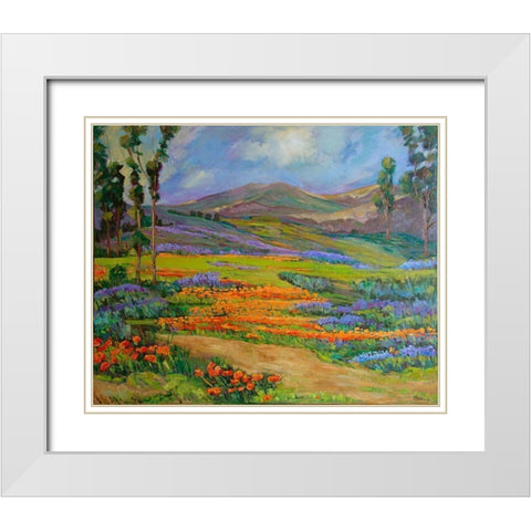 California Dreaming White Modern Wood Framed Art Print with Double Matting by Fine, Alexi