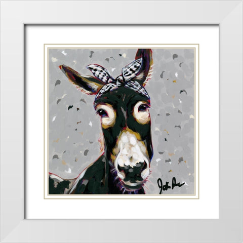 Farm  Pop-Donna White Modern Wood Framed Art Print with Double Matting by Augustine, Jodi