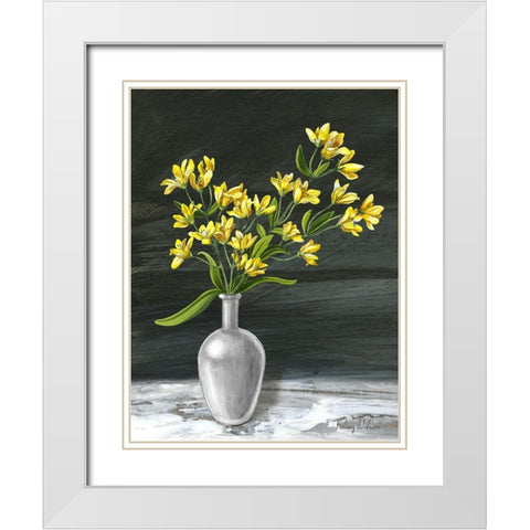Farmhouse Garden III-Polyanthus White Modern Wood Framed Art Print with Double Matting by Wilson, Kelsey