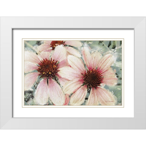 Garden Dream IV White Modern Wood Framed Art Print with Double Matting by Cusson, Marie Elaine